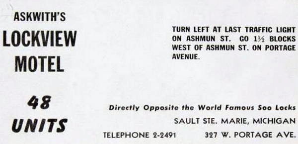 Lockview Motel & Cottages - Old Print Ad (newer photo)